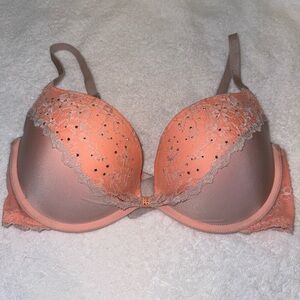 Victoria's Secret Coral Lace Bra
